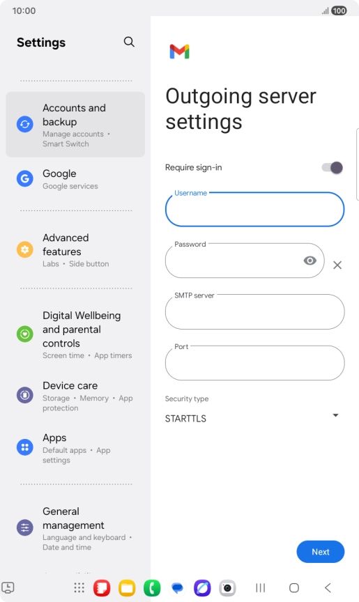 Press the field below Press the field below