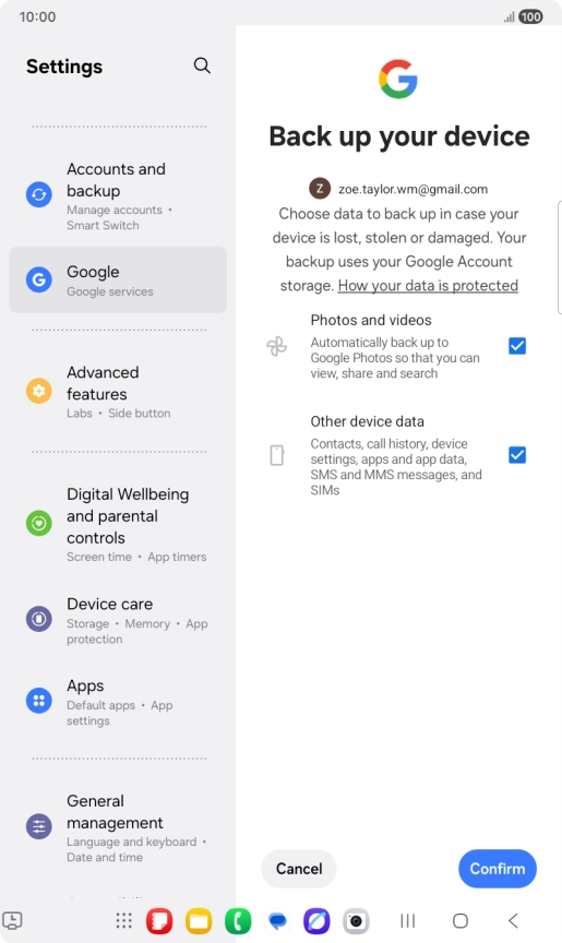 Press Confirm. Press Confirm.