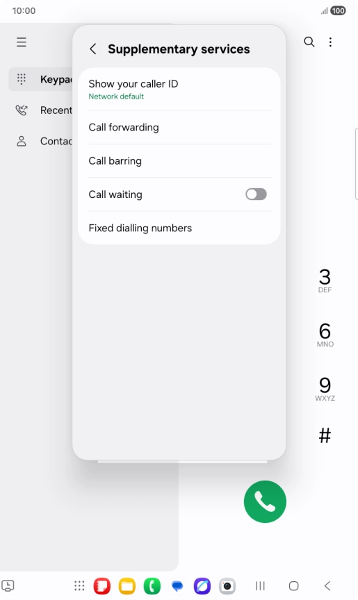 Press Fixed dialling numbers.
