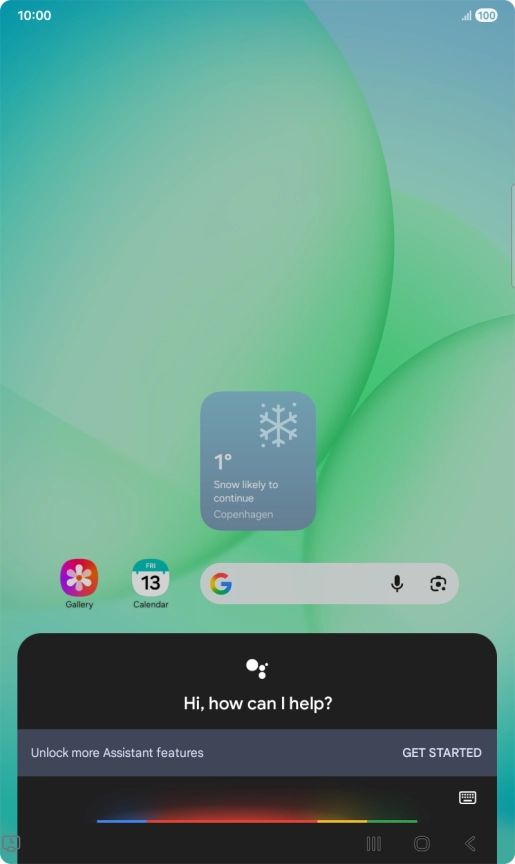 Say, in your own words, what you would like your tablet to do. OPEN [application], CALL [contact], SEARCH FOR [information]. It's not necessary to use a specific command for each function.