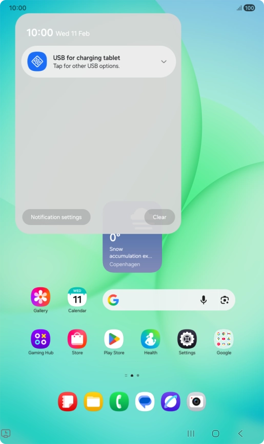 Press the drop down list. Press the drop down list.