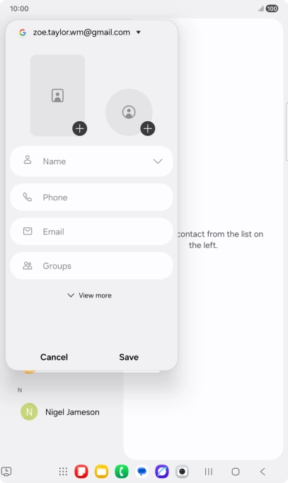 Press Name and key in the required name.