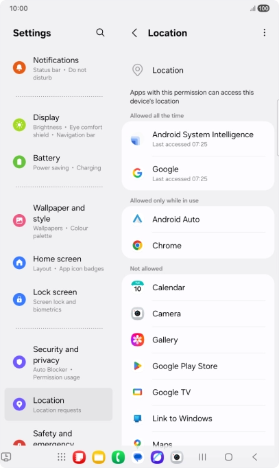 Press the required app. Press the required app.