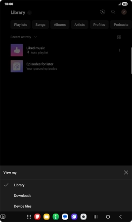 Press the required category and go to the required audio file. Press the required category and go to the required audio file.