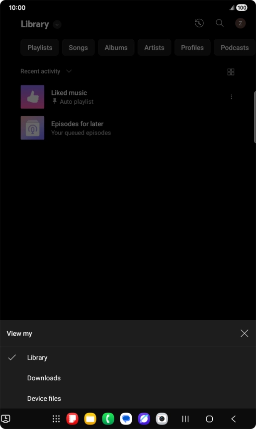 Press the required category and go to the required audio file. Press the required category and go to the required audio file.