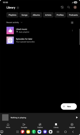 Press the drop down list. Press the drop down list.