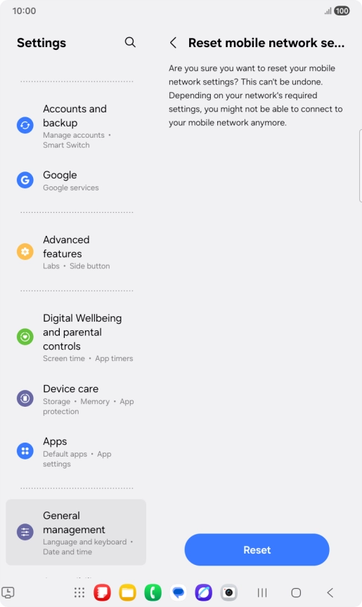 Press Reset. Press Reset.