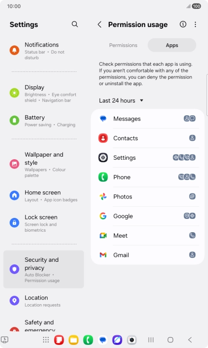 Press the drop down list. Press the drop down list.
