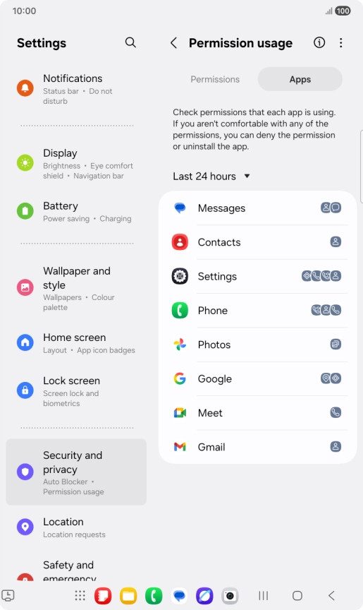 Press the drop down list. Press the drop down list.