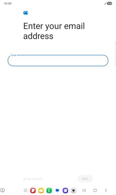 Press the field below 