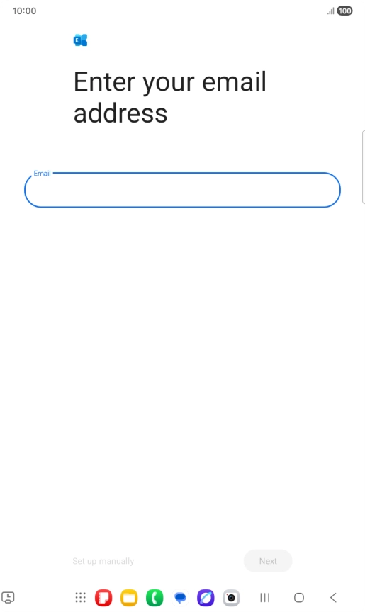 Press the field below 