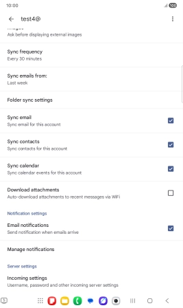 Press the field next to 