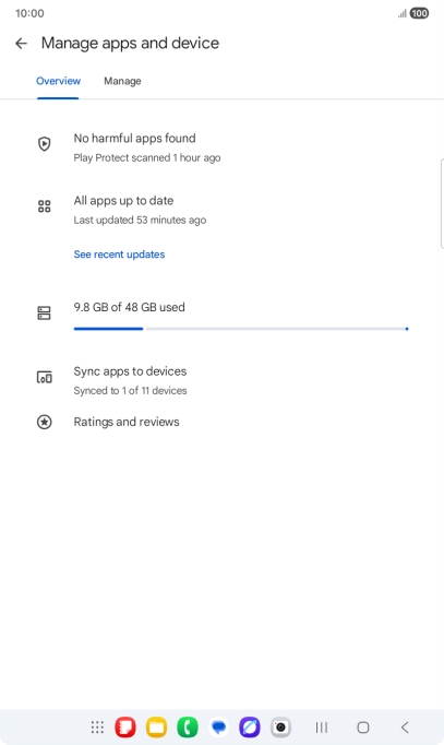 Press Manage. Press Manage.