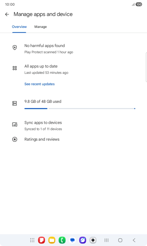 Press Manage. Press Manage.