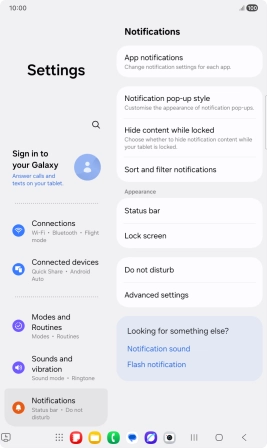 Press Do not disturb.