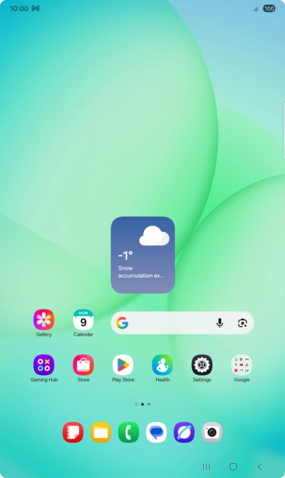 The email message icon shows that you've received a new email message. The email message icon shows that you've received a new email message.
