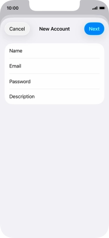 Press Description and key in the required name.
