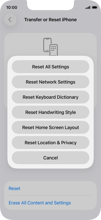 Press Reset Network Settings.