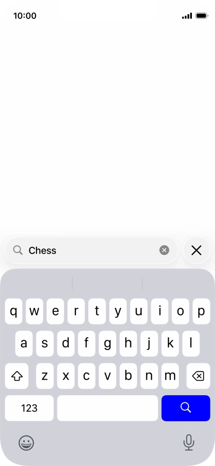 Press the search icon.