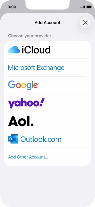 Press Add Other Account....