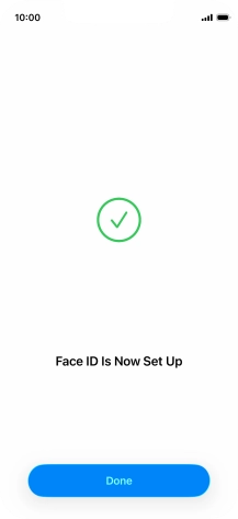 Press Done. If you haven't previously selected a phone lock code, key in a code of your own choice twice.