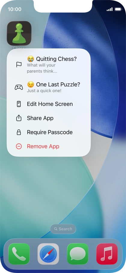 Press Require Passcode.