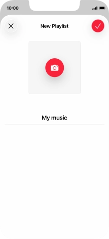 Press the confirm icon.