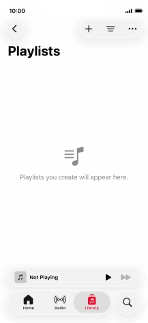 Press the new playlist icon.