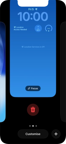 Press the delete icon.