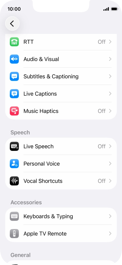 Press the required category below 