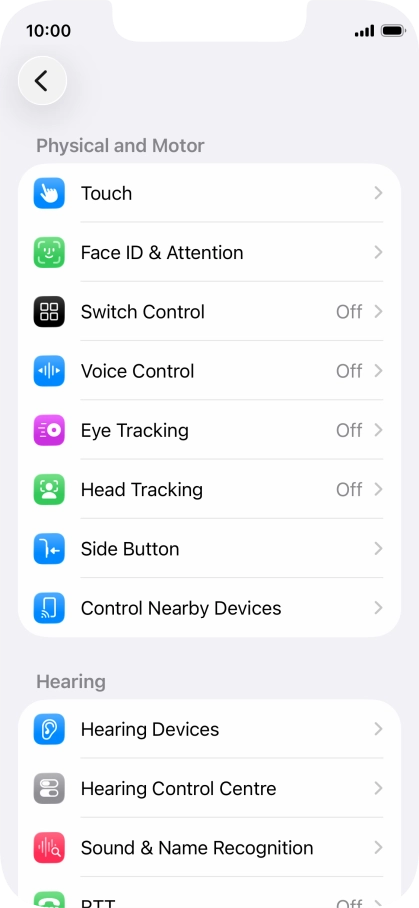 Press the required category below 