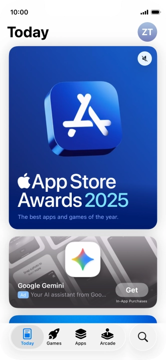 Press the search icon.