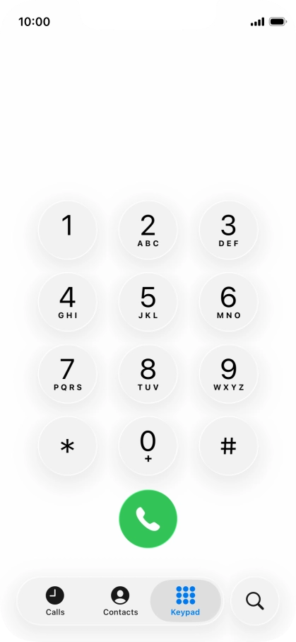 Key in **21*+61414121121# and press the call icon.