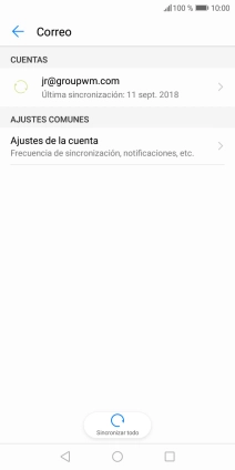 Pulsa Ajustes de la cuenta. Pulsa Ajustes de la cuenta.