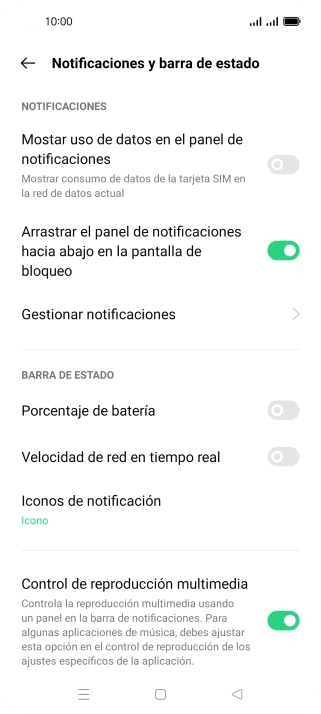 Pulsa Gestionar notificaciones. Pulsa Gestionar notificaciones.