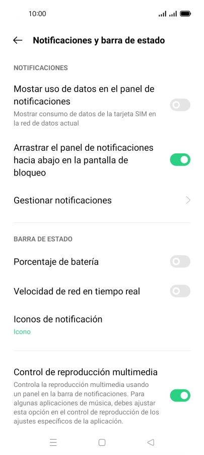 Pulsa Gestionar notificaciones. Pulsa Gestionar notificaciones.