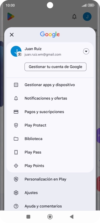 Pulsa Gestionar apps y dispositivo. Pulsa Gestionar apps y dispositivo.
