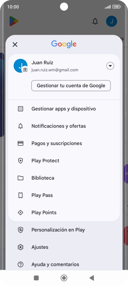 Pulsa Gestionar apps y dispositivo. Pulsa Gestionar apps y dispositivo.