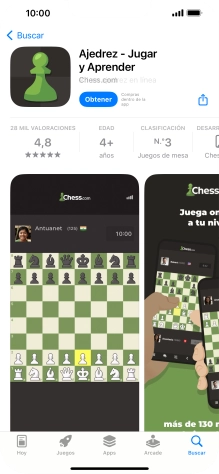 Pulsa Obtener y sigue las indicaciones de la pantalla para instalar la app. Pulsa Obtener y sigue las indicaciones de la pantalla para instalar la app.