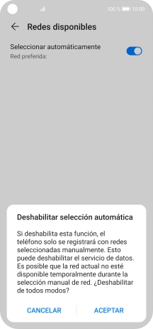 Pulsa ACEPTAR y espera mientras el teléfono está buscando redes. Pulsa ACEPTAR y espera mientras el teléfono está buscando redes.