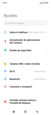 Pulsa Tarjetas SIM y redes móviles.
