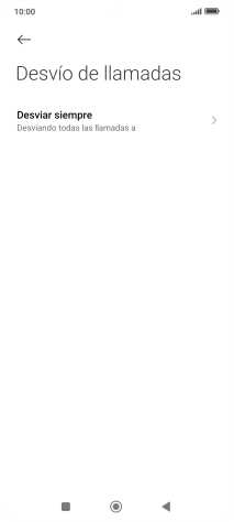 Pulsa el tipo de desvío deseado. Pulsa el tipo de desvío deseado.
