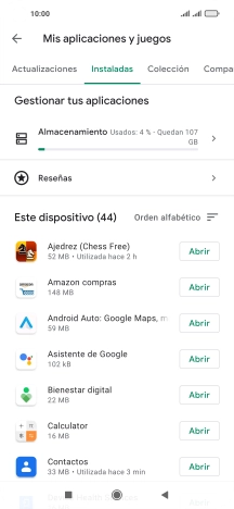 Pulsa la app deseada. Pulsa la app deseada.