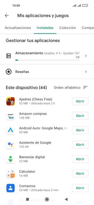 Pulsa la app deseada. Pulsa la app deseada.
