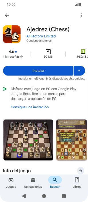 Pulsa Instalar y sigue las indicaciones de la pantalla para instalar la app. Pulsa Instalar y sigue las indicaciones de la pantalla para instalar la app.