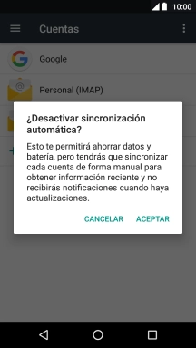 Pulsa ACEPTAR para activar o desactivar la función. Pulsa ACEPTAR para activar o desactivar la función.