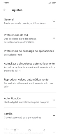 Pulsa Actualizar aplicaciones automáticamente. Pulsa Actualizar aplicaciones automáticamente.