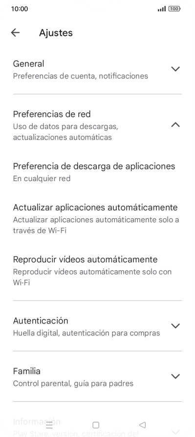 Pulsa Actualizar aplicaciones automáticamente. Pulsa Actualizar aplicaciones automáticamente.