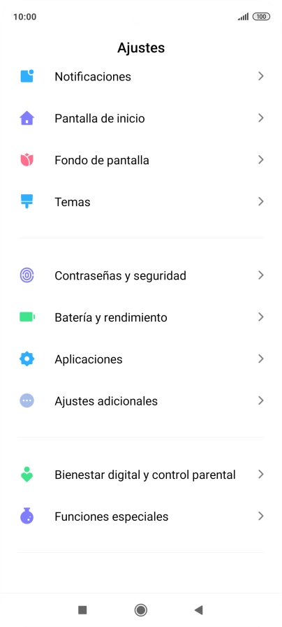 Pulsa Aplicaciones.