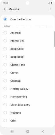Pulsa el icono de añadir timbre de llamada. Pulsa el icono de añadir timbre de llamada.